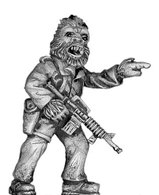Boiler Suited Ape Sergeant, with M-16 (28mm)