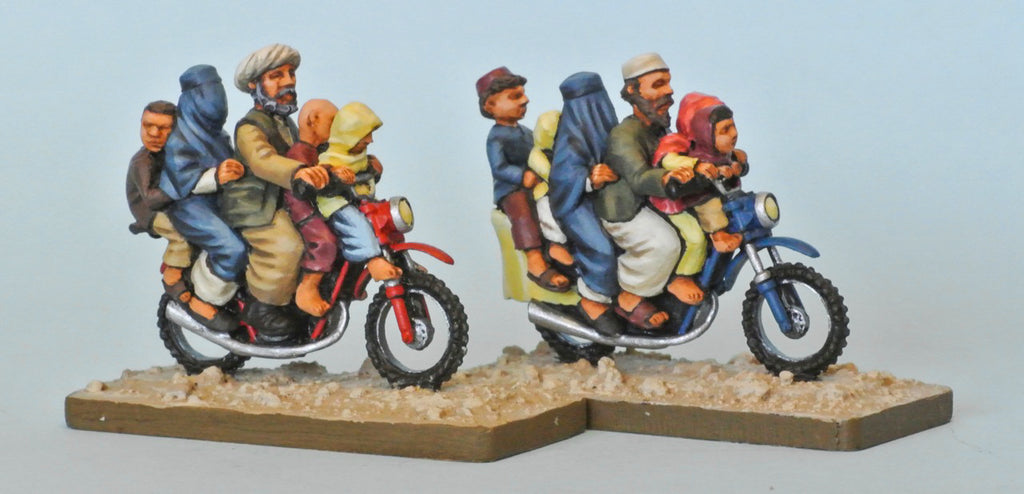 Afghan family on motorbike (28mm)