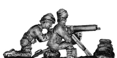 Turkish Maxim MG 08 machine gun and crew (28mm)