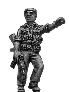 1970s ZANLA guerilla leader with AK47 in beret (28mm)