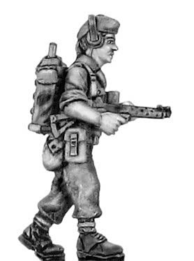 British infantry in glengarry cap signaller with radio and Sterling 1967 Aden (28mm)