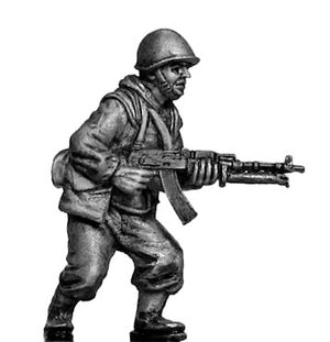 Mechanised infantry in helmet with RPD LMG (28mm)