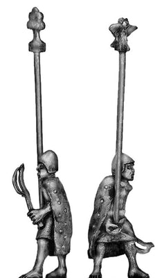 Sumerian Standard Bearer with cloak (28mm)