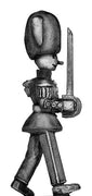 Toy Town Soldier Officer in busby marching (28mm)