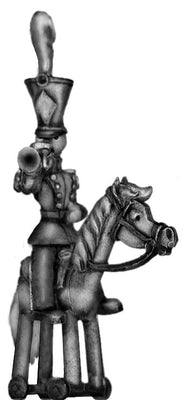 Toy Town Soldier Light Cavalry trumpeter (28mm)