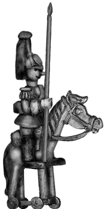 Toy Town Soldier Heavy Cavalry standard bearer (28mm)