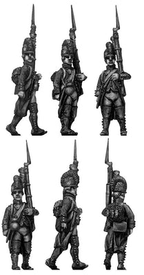 Fusilier, casque, regulation uniform, march-attack (28mm)