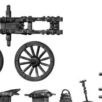French 4-pdr gun with equipment (28mm)