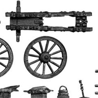 French 8-pdr gun with equipment (28mm)
