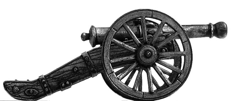 French 12-pdr gun with equipment (28mm)