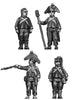 Foot artilleryman, bicorne, ragged uniform, firing (28mm)