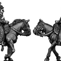 Mounted Horse Artilleryman chasseur coat Dragoon style helmet (28mm)