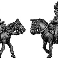 Mounted Horse Artilleryman hussar jacket casque (infantry style) (28mm)