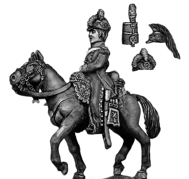 Mounted Horse Artillery officer chasseur coat (28mm)