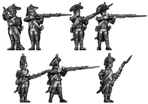 Grenadier, bicorne, regulation uniform, firing & loading (28mm)