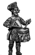 Russian Musketeer drummer, coat with lapels and collar, marching (28mm)