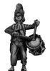 Drummer, casque, ragged campaign uniform, marching (28mm)
