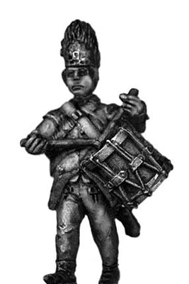 Hungarian Grenadier drummer, marching, bearskin (28mm)