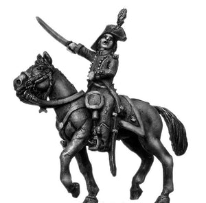 Light Infantry mounted officer c1793-1800, bicorne, regulation (28mm)