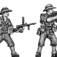 Australian infantry attacking, slouch hat, Owen gun (28mm)