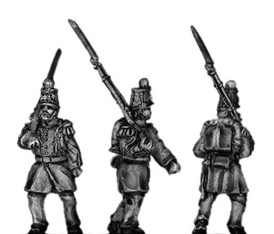 French Infantry in shako marching (18mm)