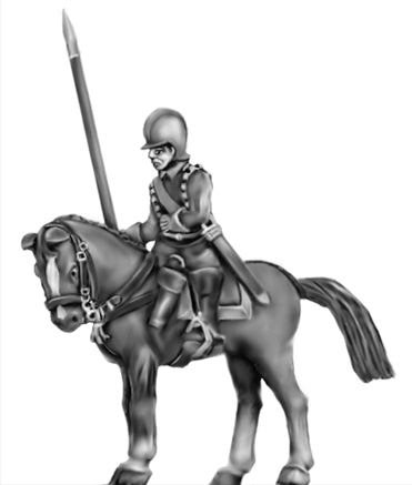 Scots Lancer in helmet at rest (18mm)