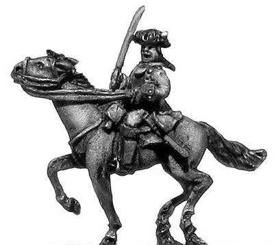 Mounted officer in cuirasse (18mm)