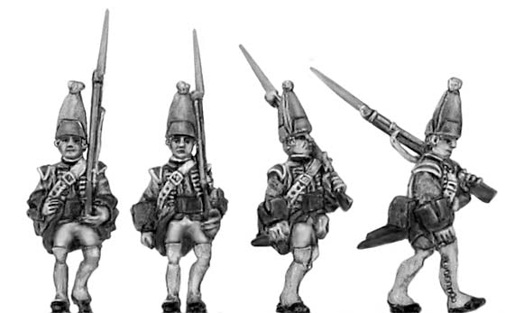 Grenadier in mitre, marching (18mm)