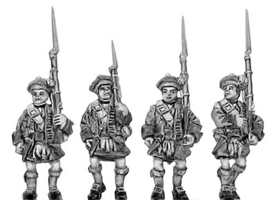 Highland line in Flat bonnet, marching (18mm)