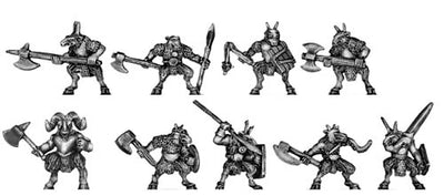 Ogre Beasts and Beast Lord Command (10mm)