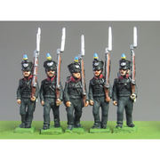 Line Infantry marching, Waterloo (18mm)
