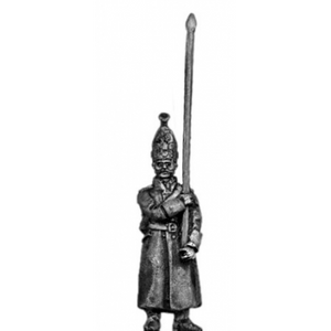Pavlov Grenadier standard bearer in greatcoat (18mm)