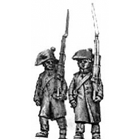 Fusilier, bicorne & greatcoat, march attack (18mm)