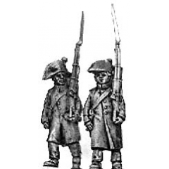 Fusilier, bicorne & greatcoat, march attack (18mm)