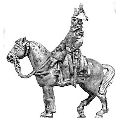 Mounted officer, greatcoat (18mm)