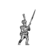 Grenadier, lozenge plate, shako cords and plume, advancing (18mm)