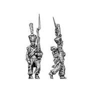 Grenadier, covered shako, march attack (18mm)