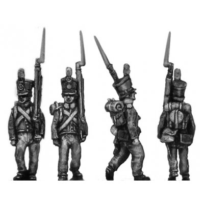 Dutch Line Infantry, centre company, marching (18mm)