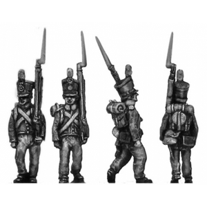Dutch Line Infantry, centre company, marching (18mm)