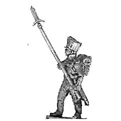 Colour guard sergeant, with spontoons (18mm)