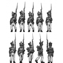 Fusiliers, march attack (18mm)