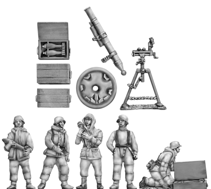 Winter 12cm Gw42 mortar and crew (20mm)