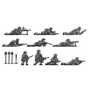 Infantry section, windproofs, kneeling and prone (20mm)