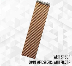 80mm Wire Spears, with pike tip (x20)